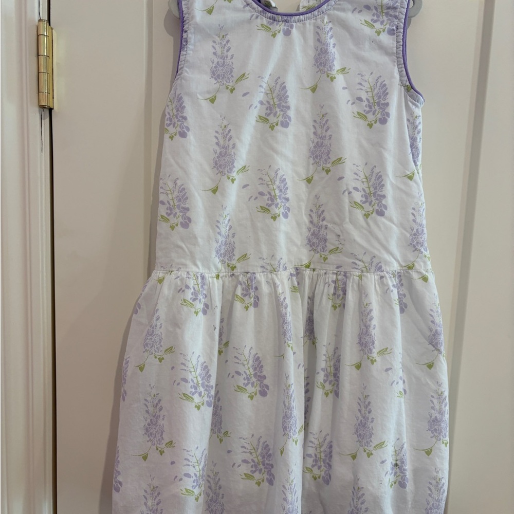 Girls' Lavender Floral Sleeveless Dress